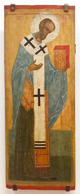 Деисусный чин из Астафьево. Святитель Николай Чудотворец XVI век