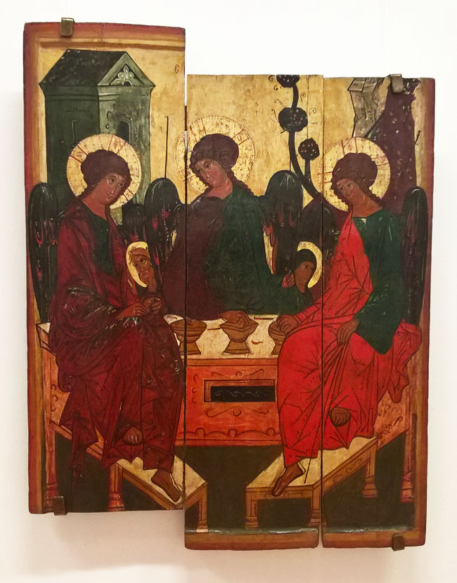 Икона Святая Троица. XVI век.