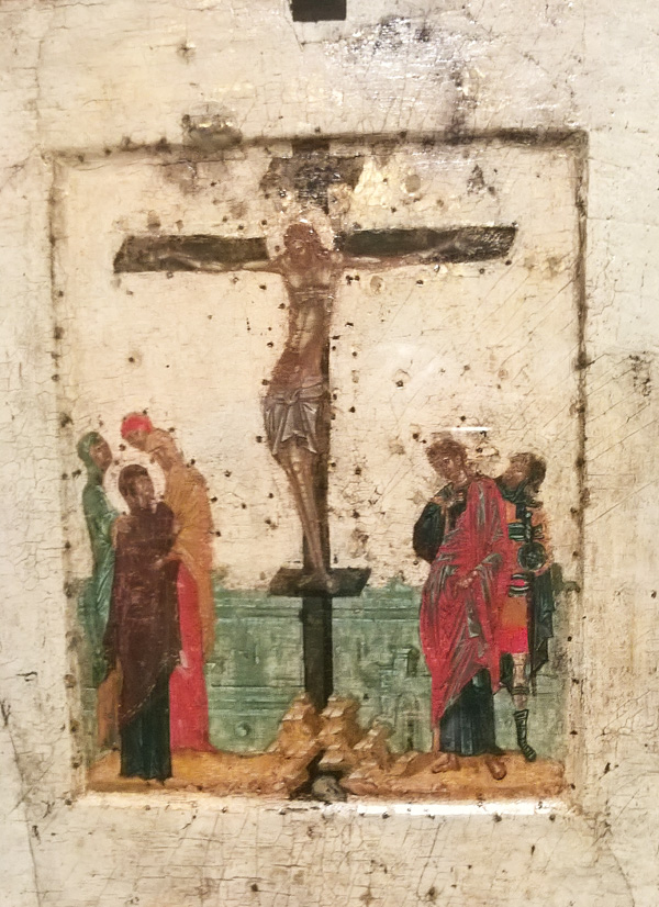 Икона Распятие. Последняя треть XIV века. Из собрания А.В.Мараевой