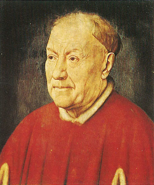 Ян ван Эйк. Портрет кардинала Альбергати. Масло