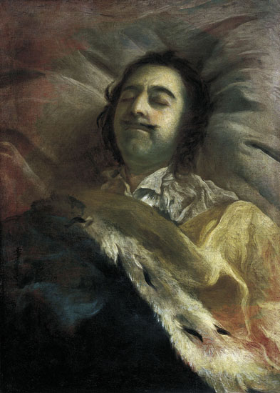 И.Н.Никитин. Портрет Петра I на смертном ложе