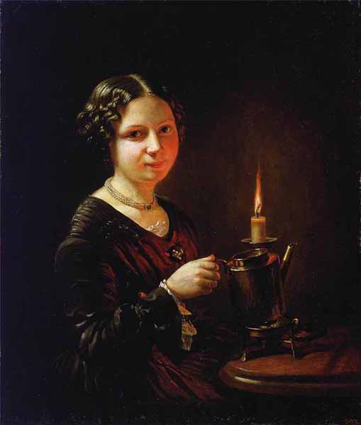 В.А.Тропинин. Девушка со свечой